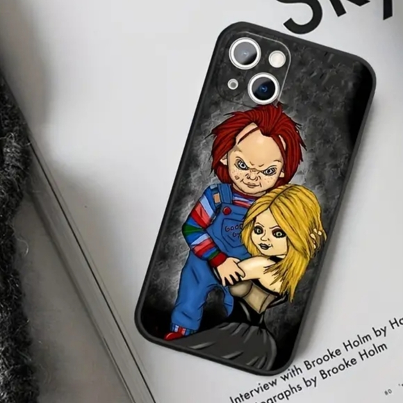 NWT!! Chucky and Tiffany iPhone 14 Pro Max Black Durable Protective Case!! - Picture 7 of 9